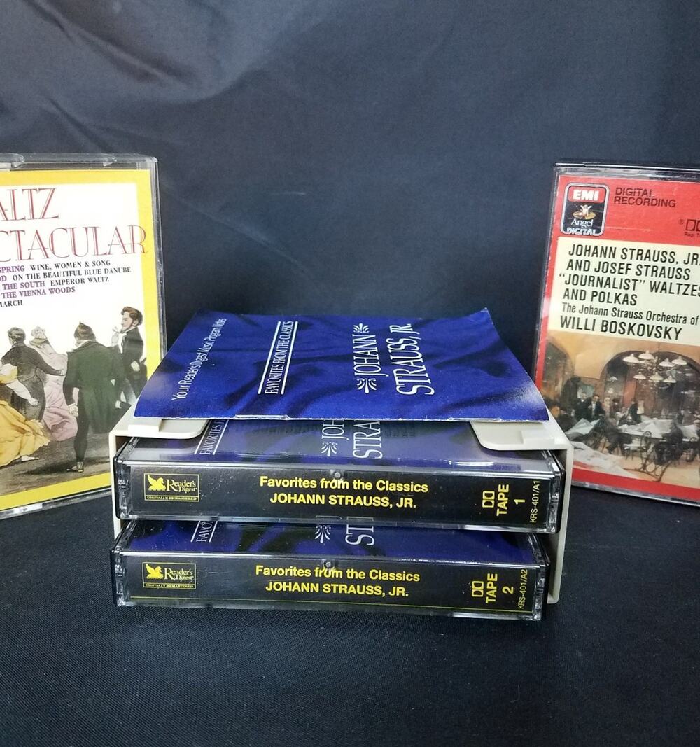 Lot of 4 Waltz Music Audio Cassette Tapes Waltz Spectacular Reader's Digest More